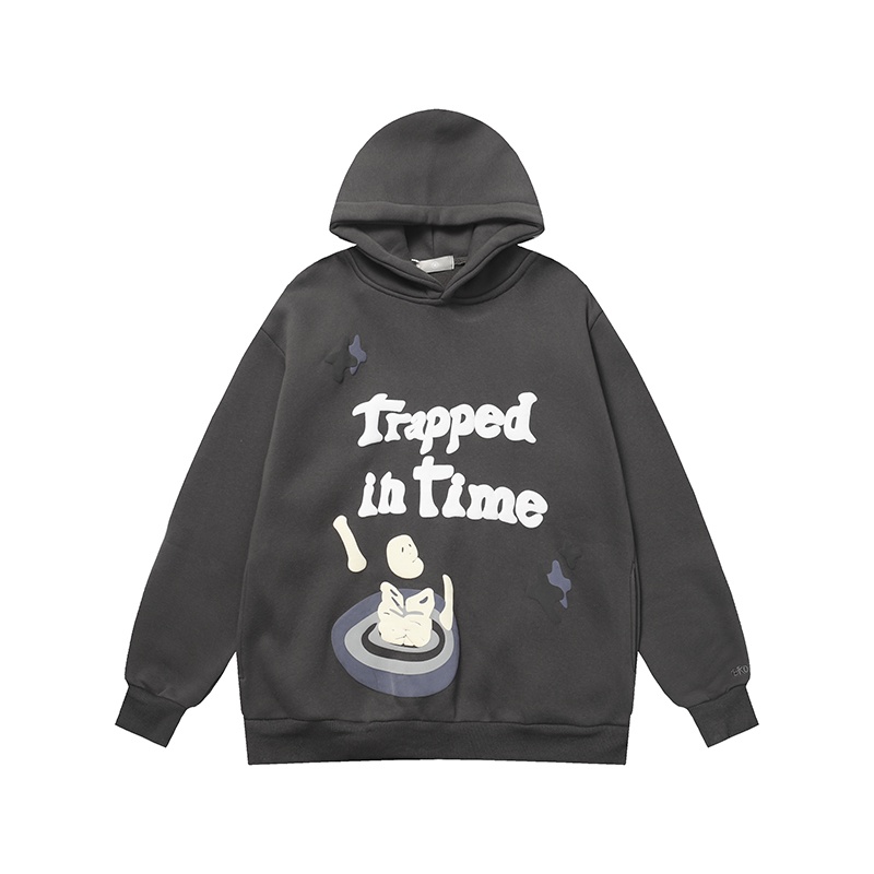 Xu hướng cặp đôi cổ điển thời trang mặt trước và mặt sau mosaics hoodies thường dài tay áo chui đầu có mũ trùm đầu cộng với kích thước unisex