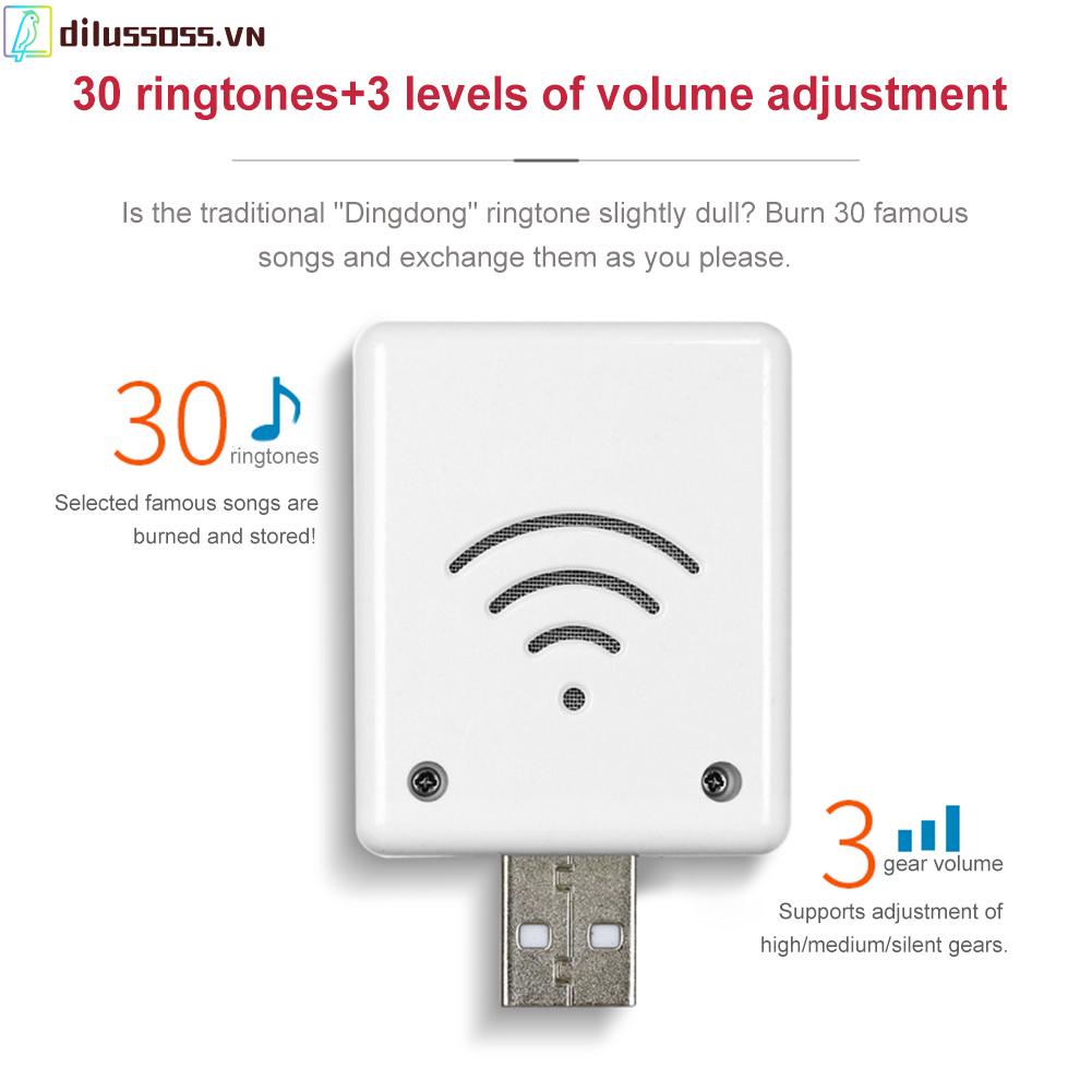 Chuông Cửa Thông Minh Kết Nối USB 433MHZ