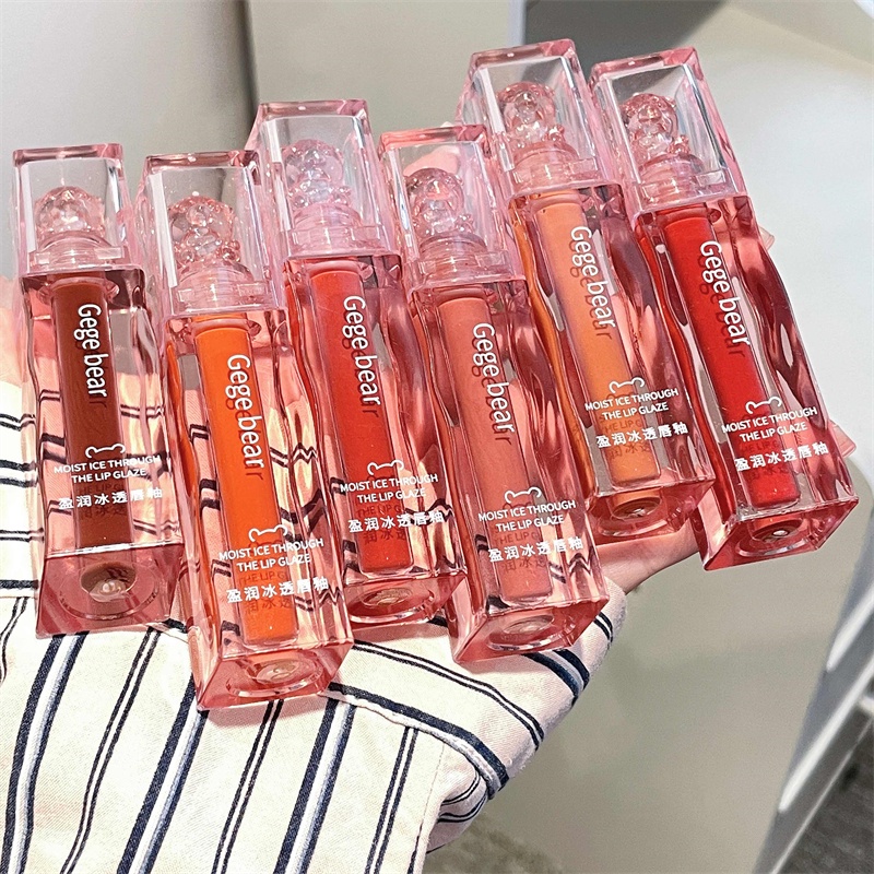 Son Môi ABPOPA Ge BEAR Dưỡng Ẩm Lâu Phai Thiết Kế Vỏ Son Hình Que Kem Xinh Xắn