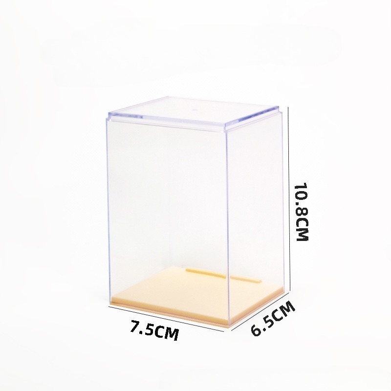Hộp Trưng Bày Acrylic Trong Suốt, Tủ Đựng Mô Hình Pop Mart,  Chống Bám Bụi, Bảo Quản Mô Hình Nhân Vật Yêu Thích
