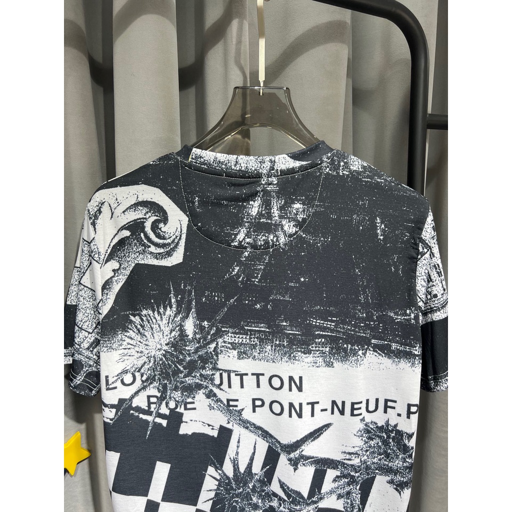 Áo Thun Nam Tay Ngắn In Hình monogram Mới
