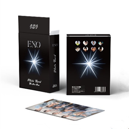 50pcs/box EXO Photocards Album Laser Lomo Cards Kpop Collection LETAOTAO2023