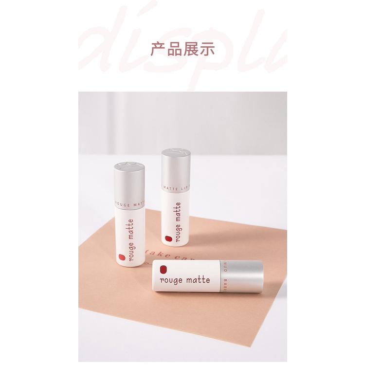 Babarea Son Kem Màu Nhung Lì Phong Cách Học Sinh Cho Nữ