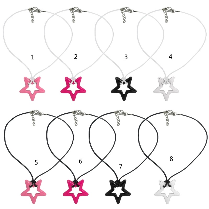 Vòng cổ Choker Mặt Ngôi Sao Năm Cánh Ngọt Ngào Cho Nam Và Nữ