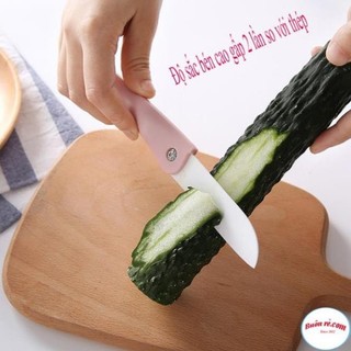 Dao Sứ Gọt Hoa Quả Gấp Gọn Mini, Dao Xếp Văn Phòng Cầm Tay Sắc Bén Chống Gỉ