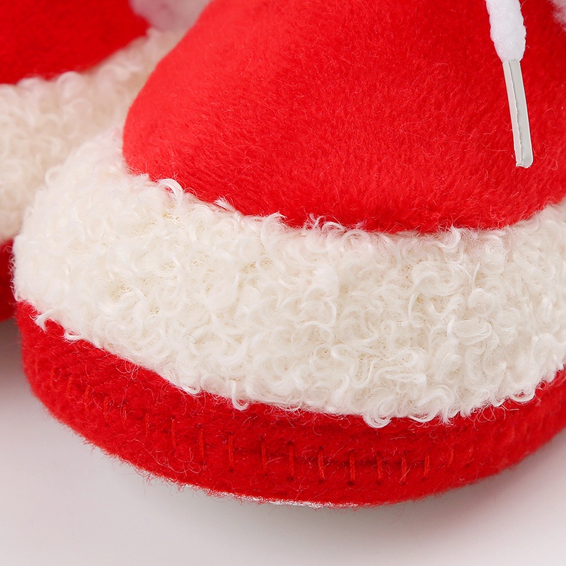 Giày Bốt Cotton Đế Mềm Đính Nơ Dễ Thương Cho Bé Sơ Sinh