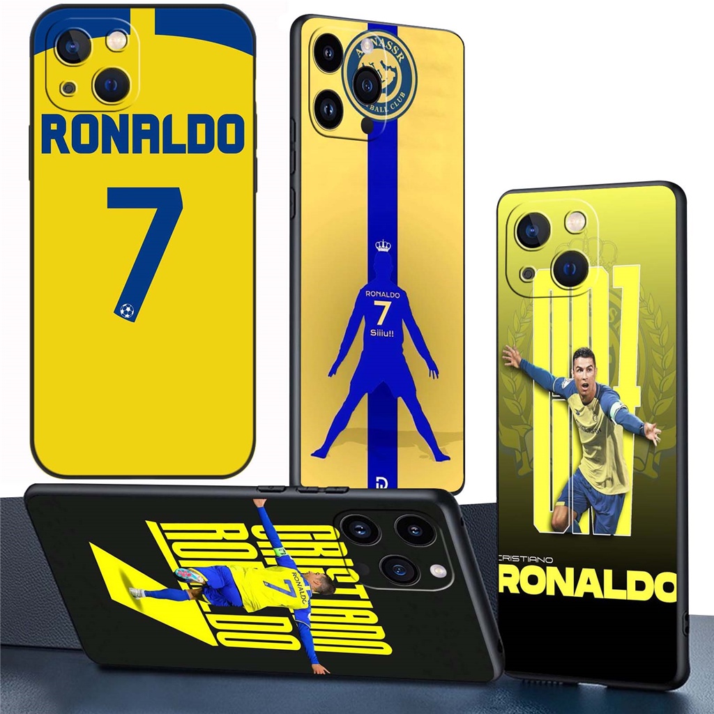 Ốp Điện Thoại Silicon tpu Mềm Hình cr7 cristiano ronaldo king in 2023 Cho iphone 7 8 14 + 13 14 pro max 13 mini
