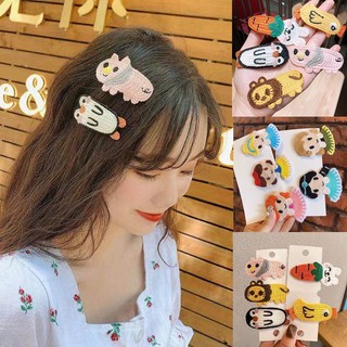 Kẹp tóc đan len hình động vật dễ thương cho bé gái