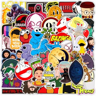 50 cái phim cổ điển netflix phim nhân vật graffiti dán cho mũ bảo hiểm xe đạp tài khoản tay bút chì đề can lanlanstickersworld