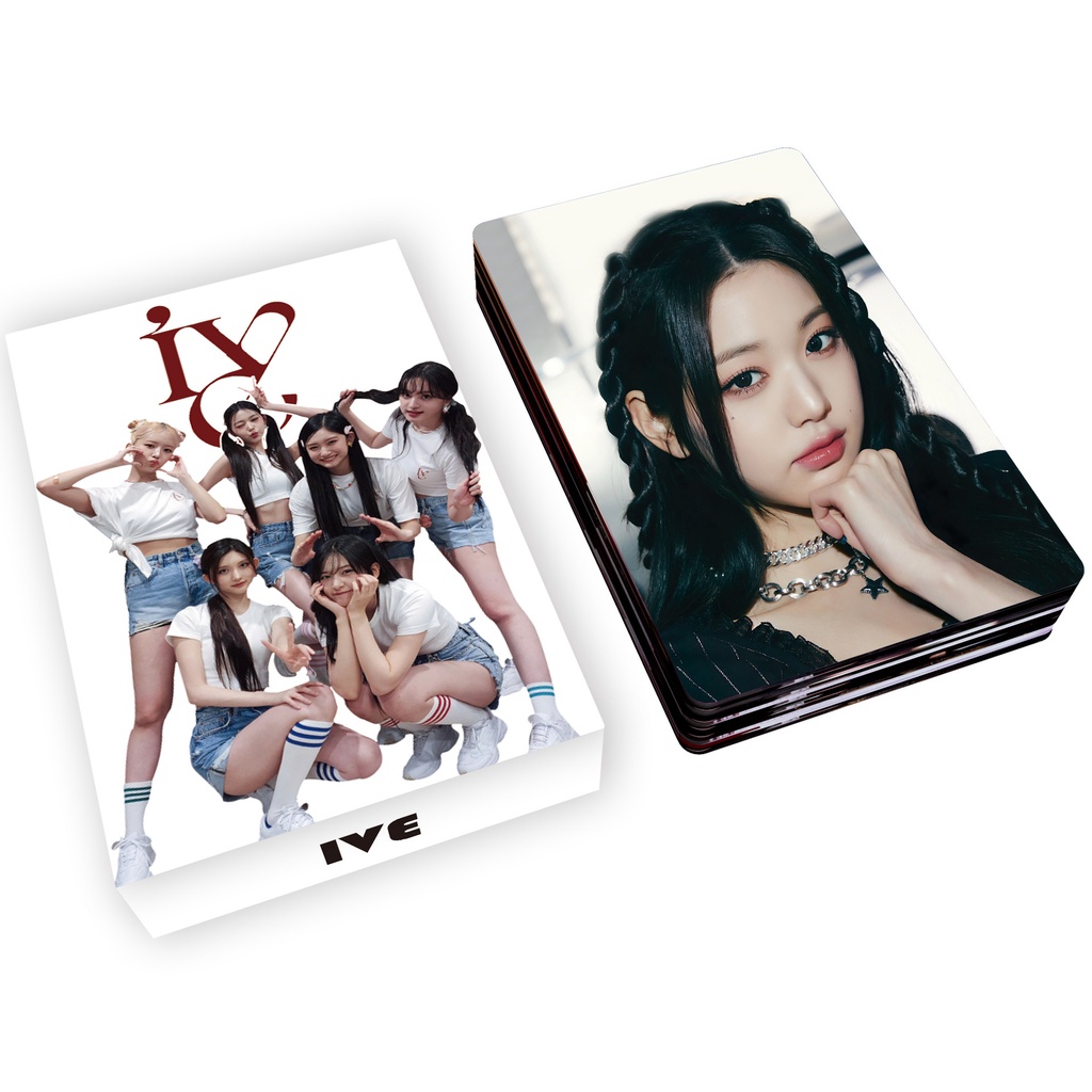 Hộp 55 Ảnh Lomo Card LIZ Yuji LEESEO WONYOUNG REI GAEUL Kpop