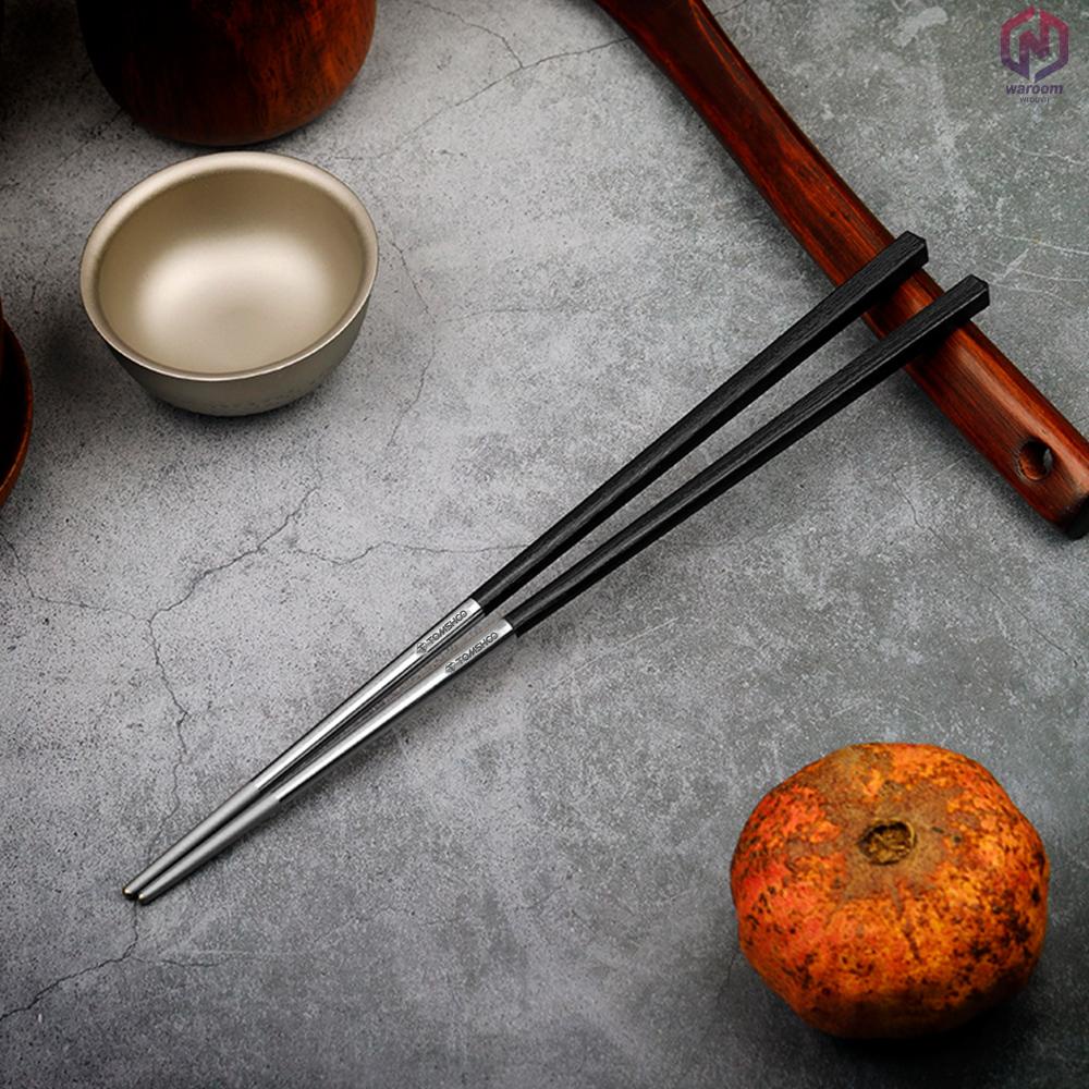 Đũa Titan Với Một Cặp Sợi Carbon