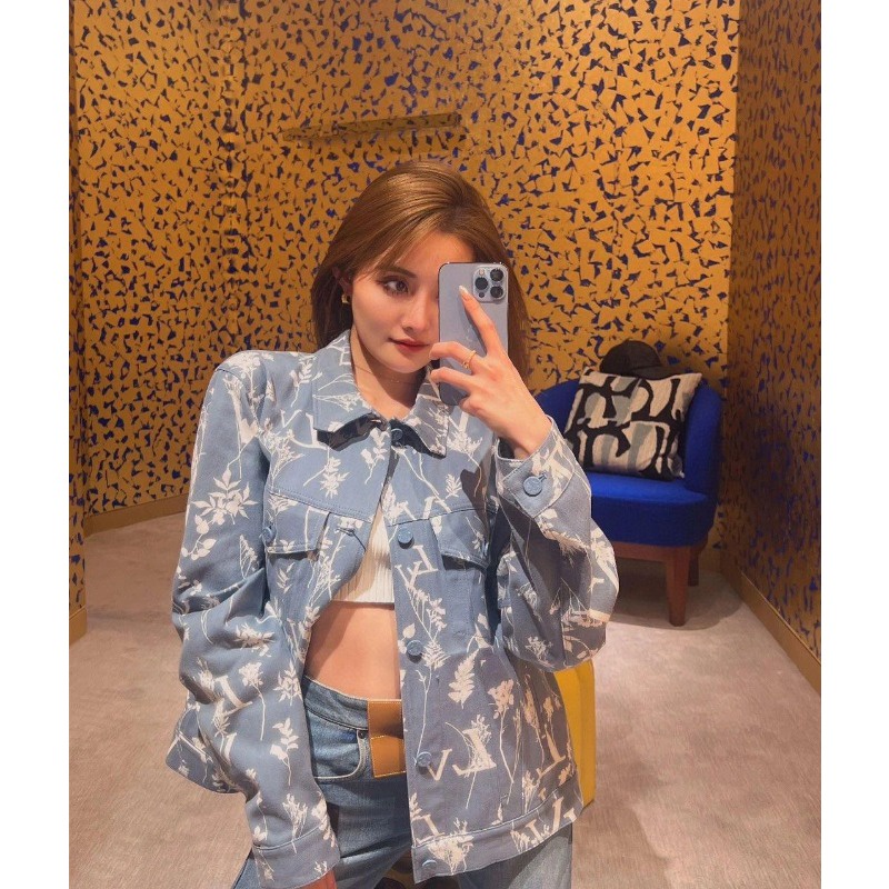 ❤️❤️ ❤️❤️ Áo Khoác Jean Nam Tay Dài Thêu Hoa Thời Trang