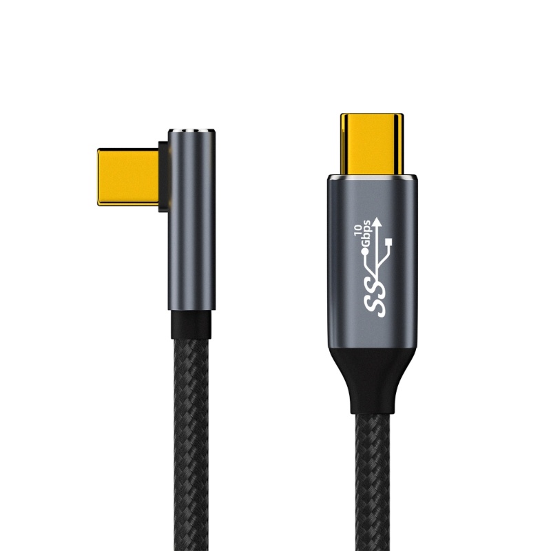 Kiki Dây Cáp Sạc Nhanh 10gbps 100w type c 90 Độ Cho Máy Tính Bảng Laptop