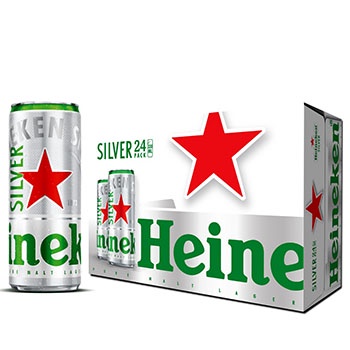 Bia Heineken Silver 330ml x Thùng 24 Lon
