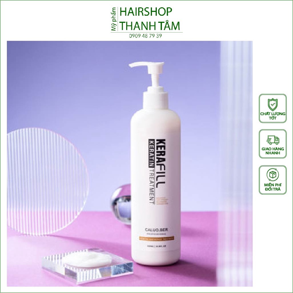 KERATIN phục hồi tóc chuyên sâu Kerafill Caluo.Ber Treatment 500ml