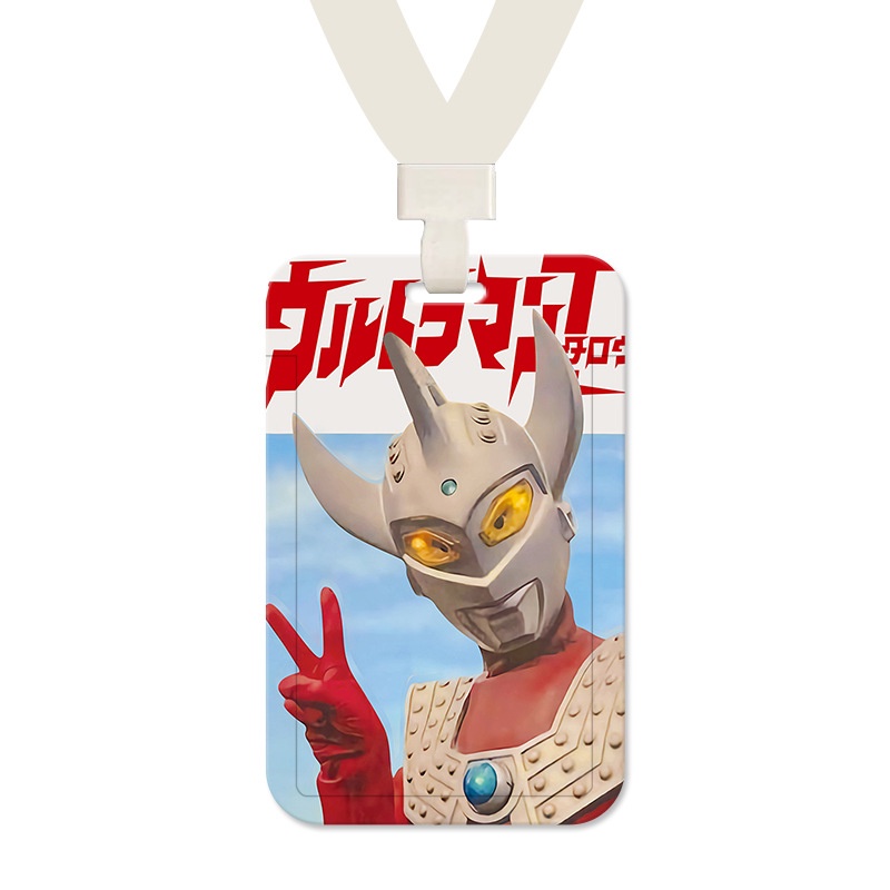 Thẻ ultraman vui nhộn tay áo thẻ sinh viên bữa ăn phim hoạt hình dễ thương vỏ bảo vệ thẻ xe buýt nhận dạng tài liệu bảo vệ tay áo