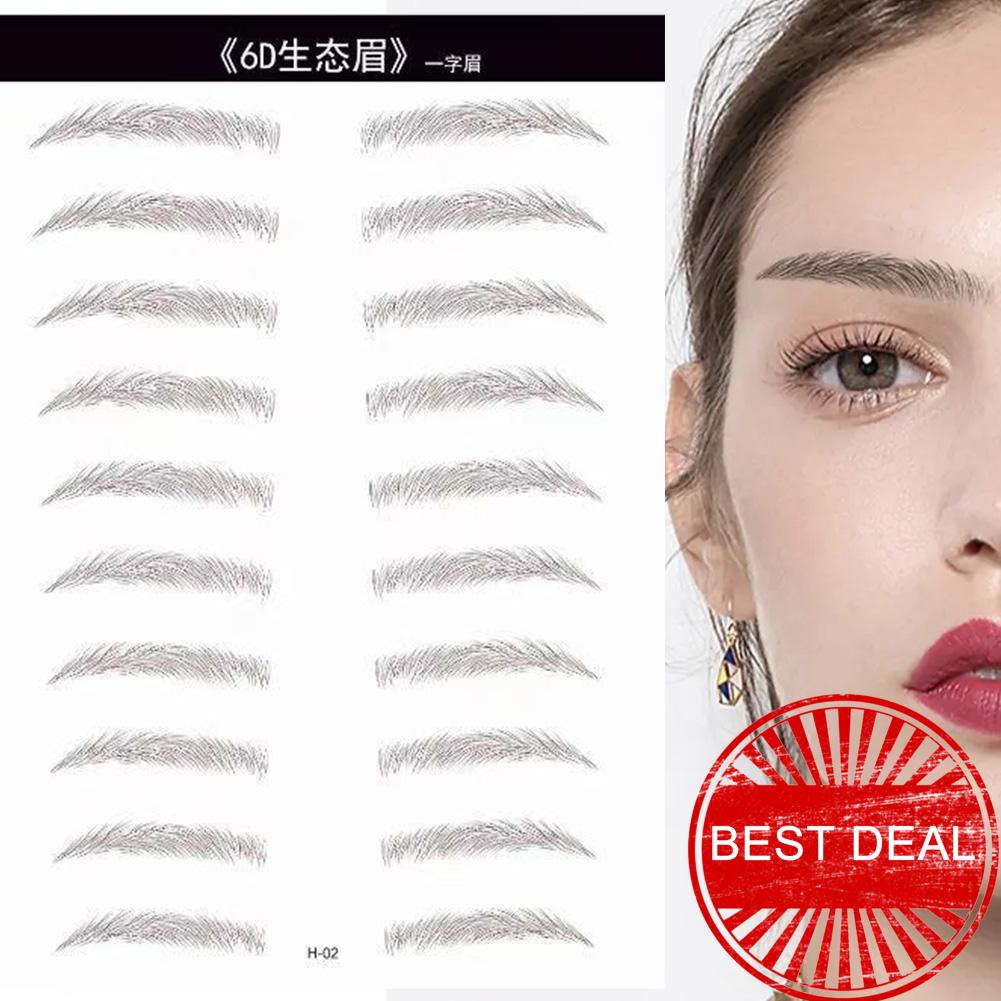 Miếng dán lông mày sinh thái 6d miếng dán lông mày đen y7k9