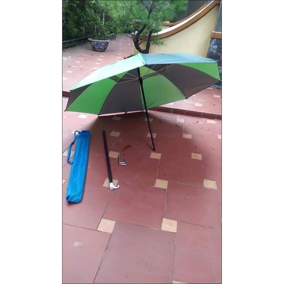 Ô dù câu cá tre nắng mưa 1m8..ô xoay 360 độ cao cấp