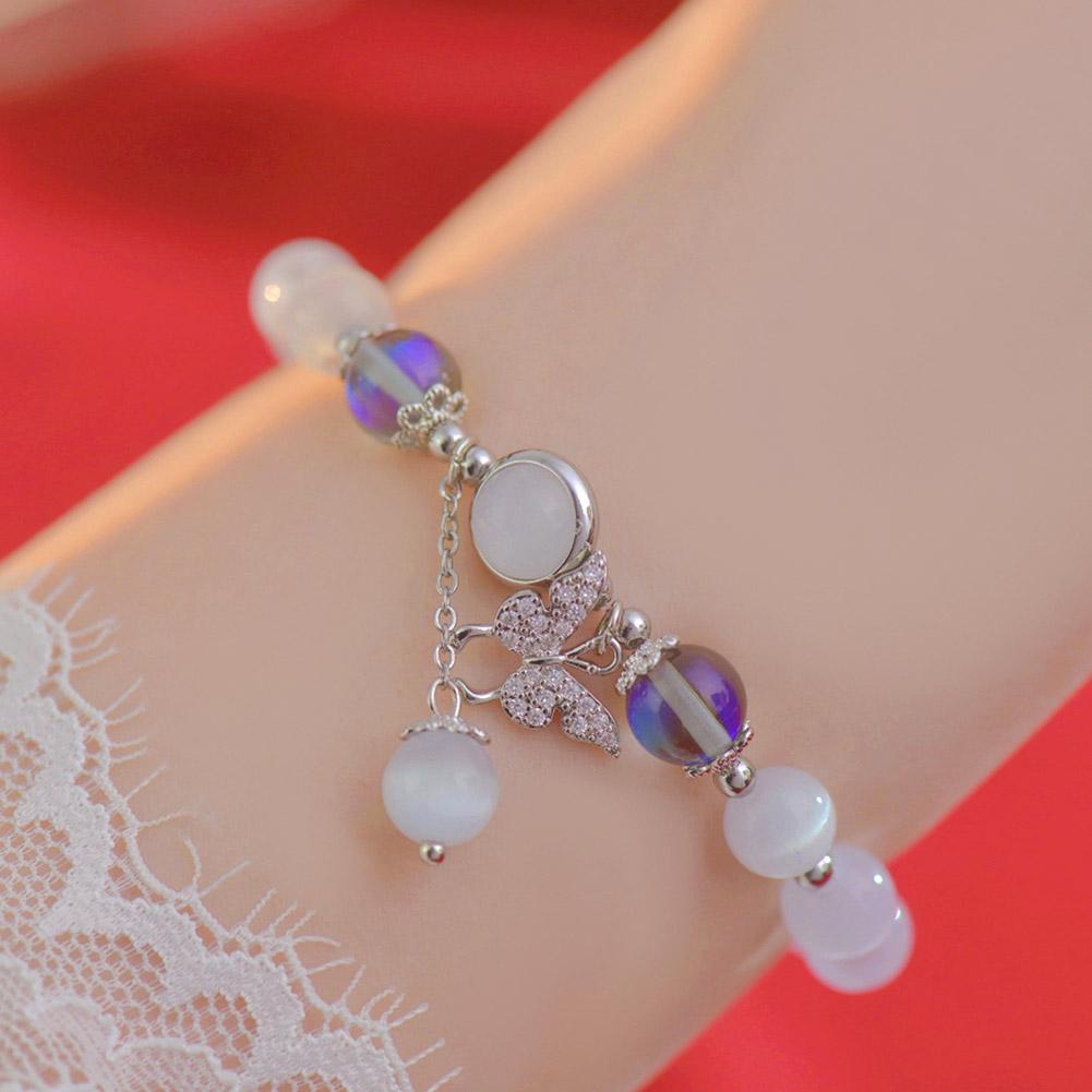 Ins style butterfly bracelet fashion grey moonlight bracelet bracelet nữ đơn giản j1y7