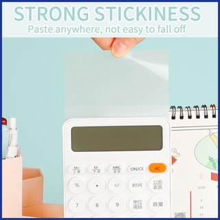 Clear sticky notes 50 sheets không thấm nước trong suốt sticky notes self-adhesive translucent note pads school aiavn aiavn