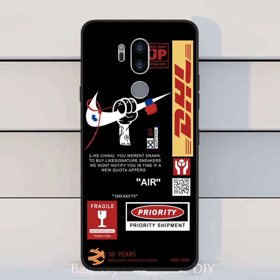 Vỏ điện thoại hoa văn thời trang cho lg g7 thinq lg q9 lg g7 fit