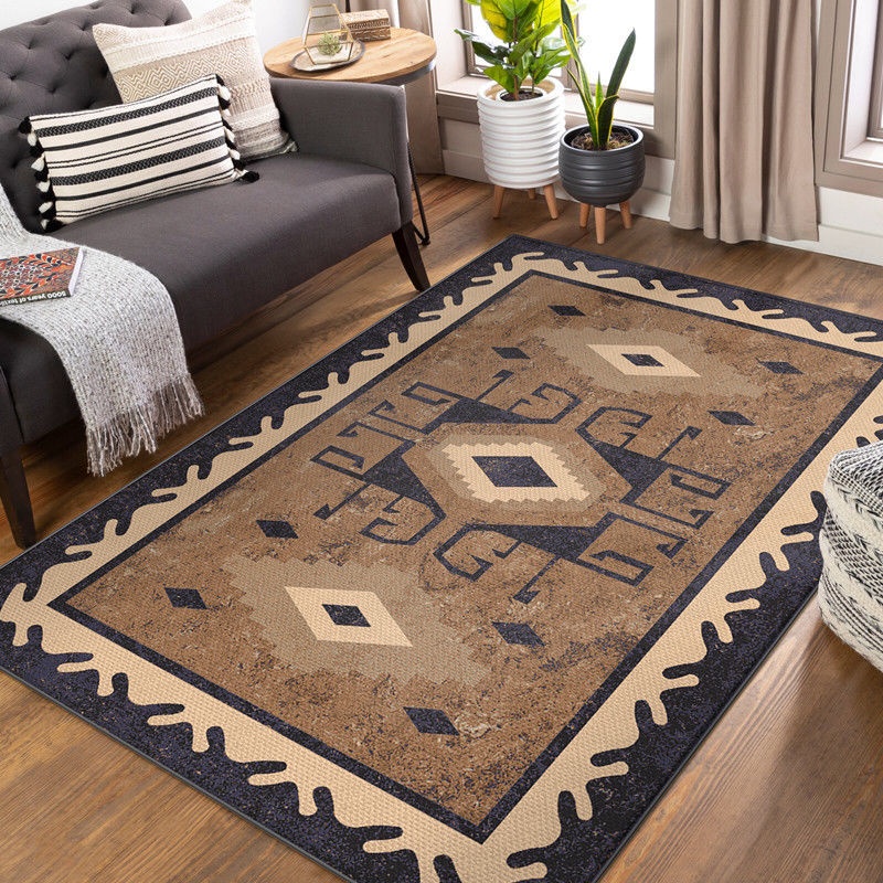 Bắc âu retro thảm phong cách dân tộc phòng khách thảm trang trí 80 * 120cm thảm hình chữ nhật