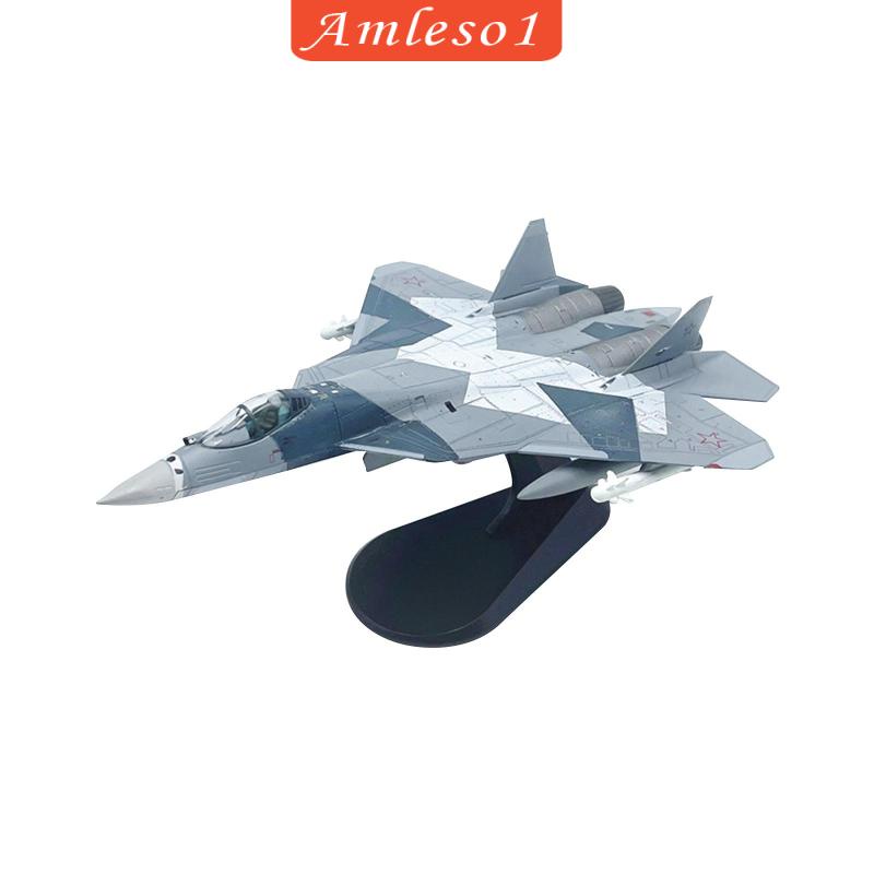 1/100 quy mô su57 máy bay chiến đấu diecast mô hình hợp kim người lớn quà tặng máy bay chi tiết cao