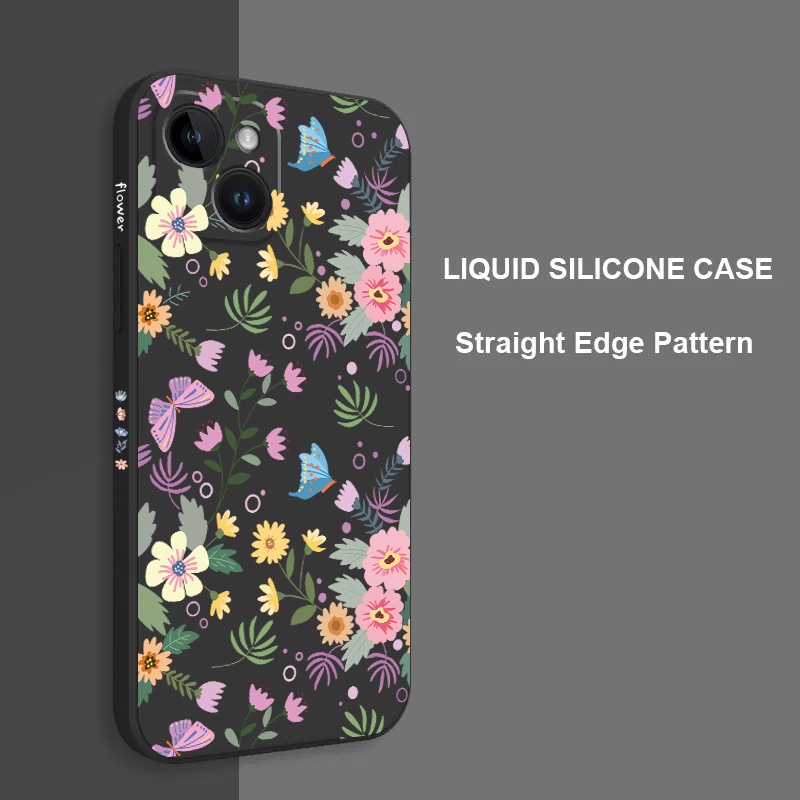 Hoa dễ thương bướm lá vỏ điện thoại cho xiaomi redmi note 12 pro plus 11s 11 10s 10 9s pro 12s poco x5 x4 x3 f5 pro redmi 10c 12c vỏ xiaomi 11t 10t 12 13 pro lite