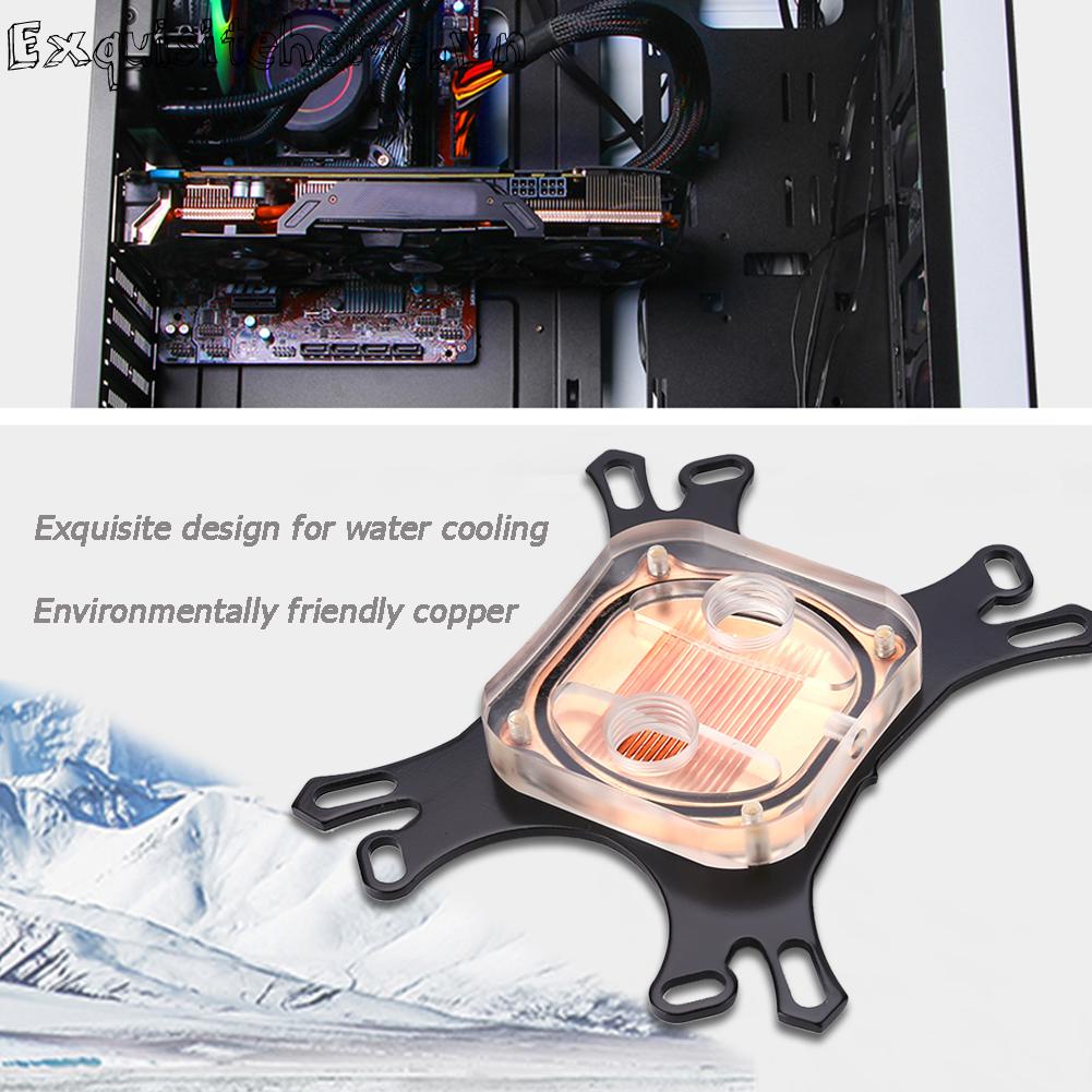 Cpu water block water cooler tản nhiệt làm mát máy tính cho intel amd + vít
