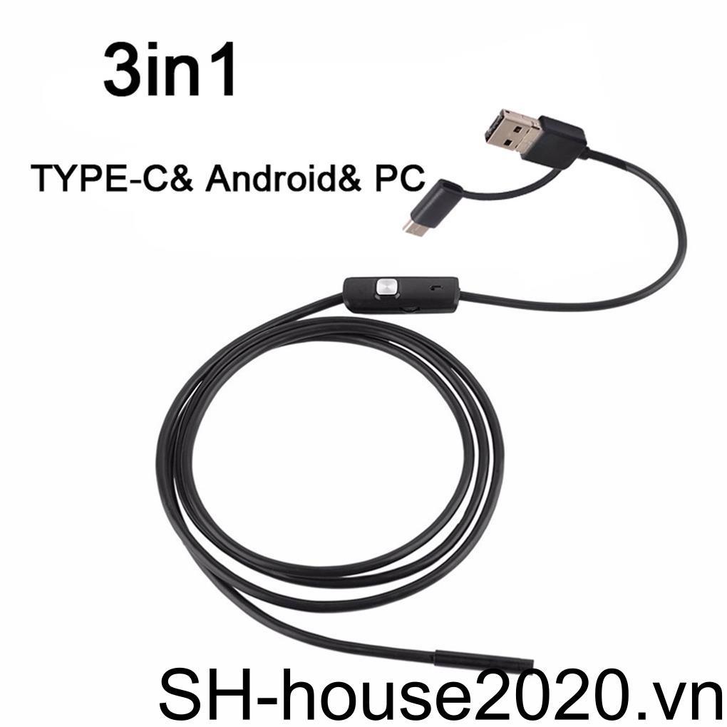 Camera nội soi 5 5mm camera nội soi usb kiểm tra hd camera nội soi ip67 led có thể điều chỉnh chống nước 6 cho điện thoại android windows