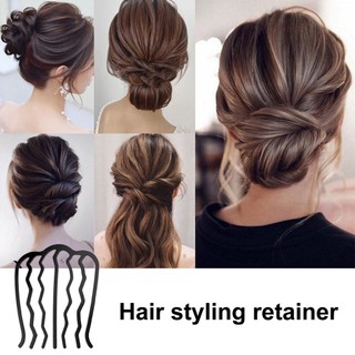 Lược ghim tóc đa năng ptm kẹp tóc đa năng kẹp tóc kim loại đen kẹp tóc kiểu updo thanh lịch cho nữ lược kẹp tóc đa năng lý tưởng cho tóc búi lộn xộn