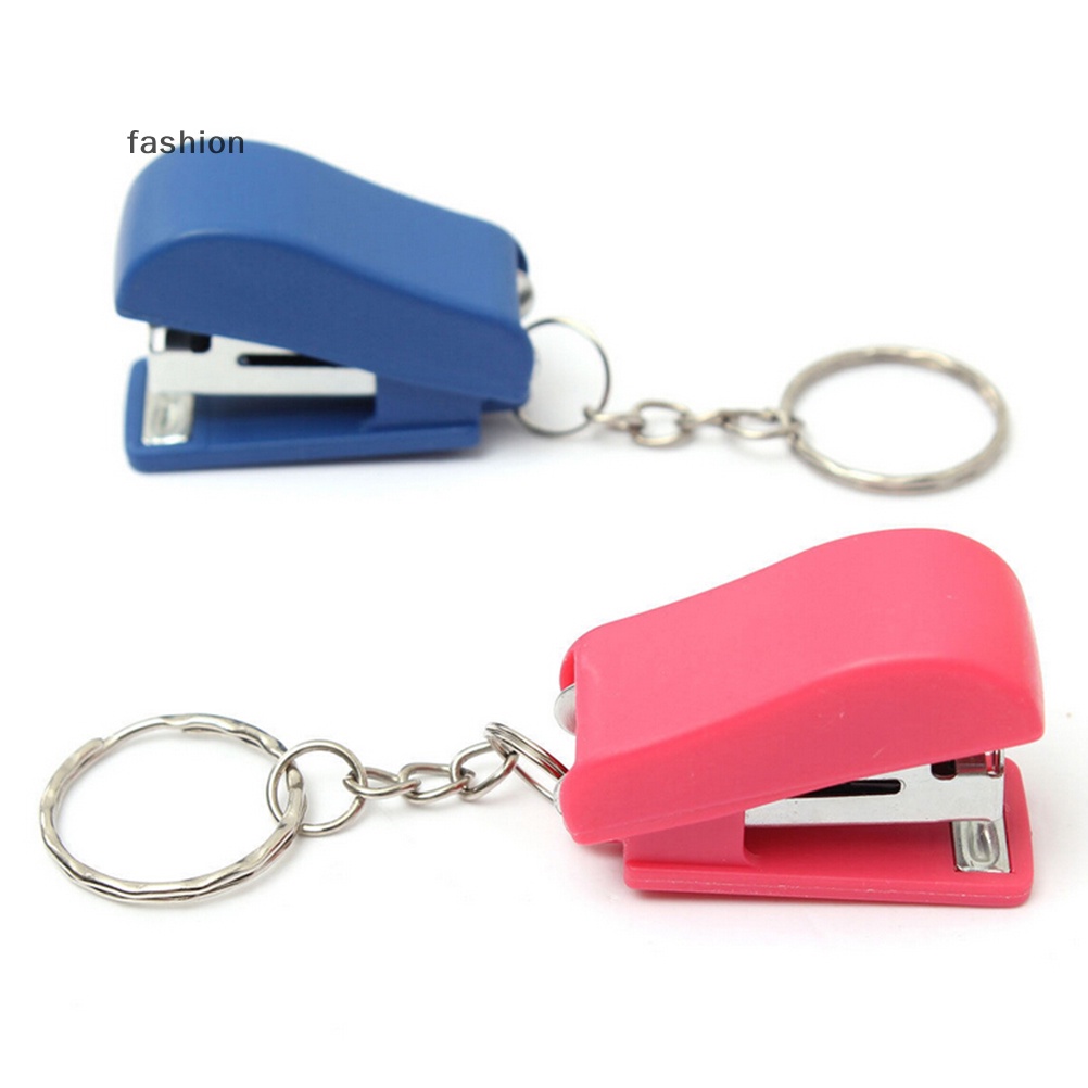 Xách tay Keychain mini dễ thương Stapler cho văn phòng nhà trường giấy bookbinding GIF VN