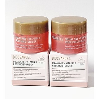 Minisize 5ML - Kem Dưỡng Ẩm Biossance Squalane + Vitamin C Rose Moisturizer