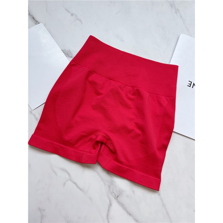 Quần Short Thể Thao Lưng Cao Không Đường May Thoáng Khí Nhanh Khô Thích Hợp Chạy Bộ Tập yoga