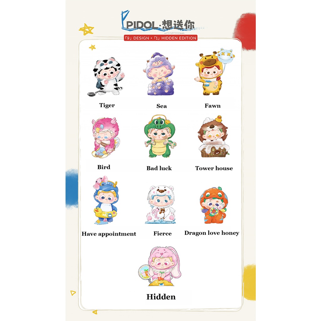 Pidol Mô Hình Búp Bê kawaii Hoạt Hình Dễ Thương Dùng Làm Quà Tặng