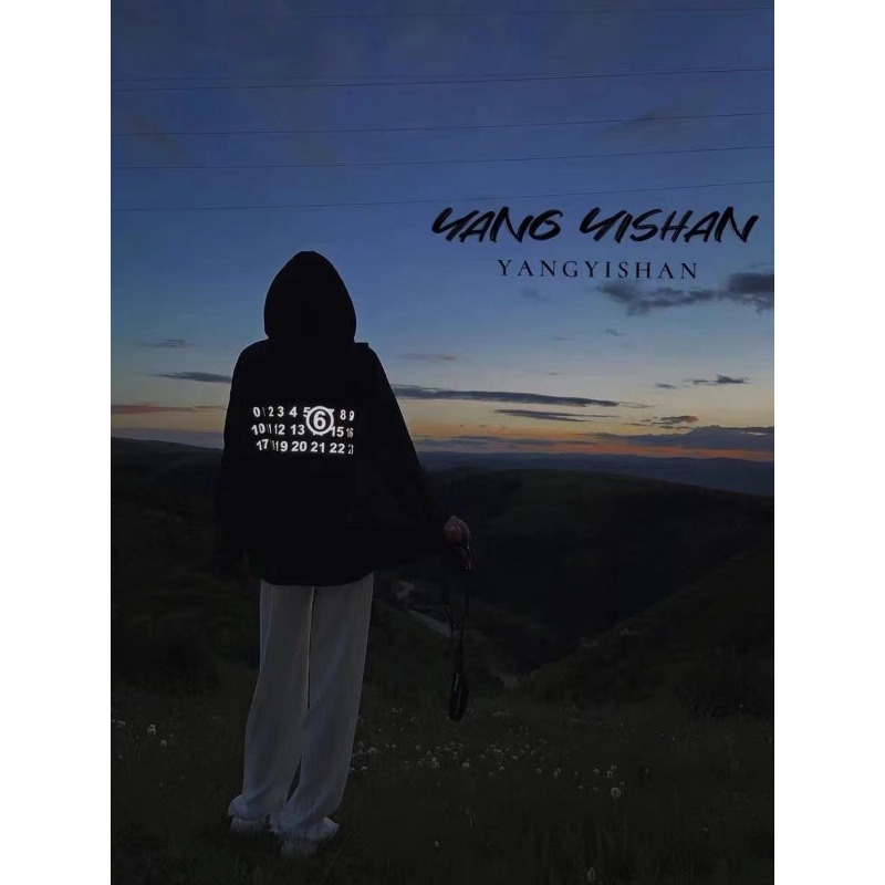 ❤️❤️Hàng Có Sẵn!❤️❤️ Maison *** hoodies nam áo khoác in dạ quang dành cho nữ áo khoác nỉ fleece shark couple tops 2023 new