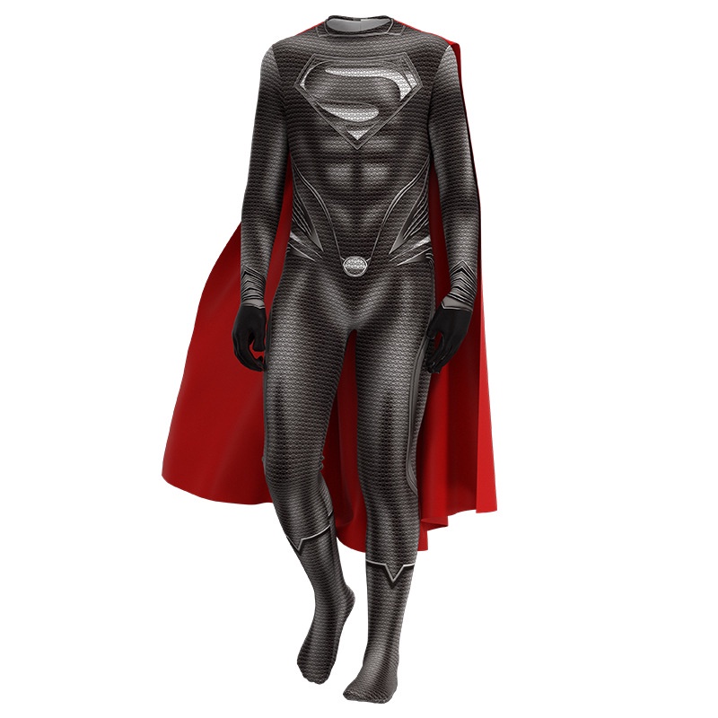 Halloween steel body cos suit trẻ em người lớn siêu nhân anh hùng bodysuit clark kent bodysuit performance suit