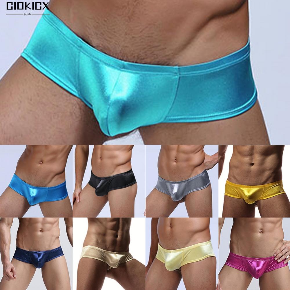 Quần áo lót nam nam quần áo bóng thấp eo dầu boxer quần sịp thoáng khí