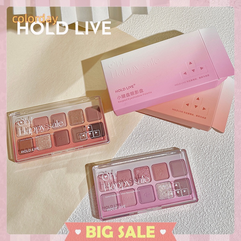 Hold live eyeshadow palette 10 màu trang điểm mờ và lâu trôi
