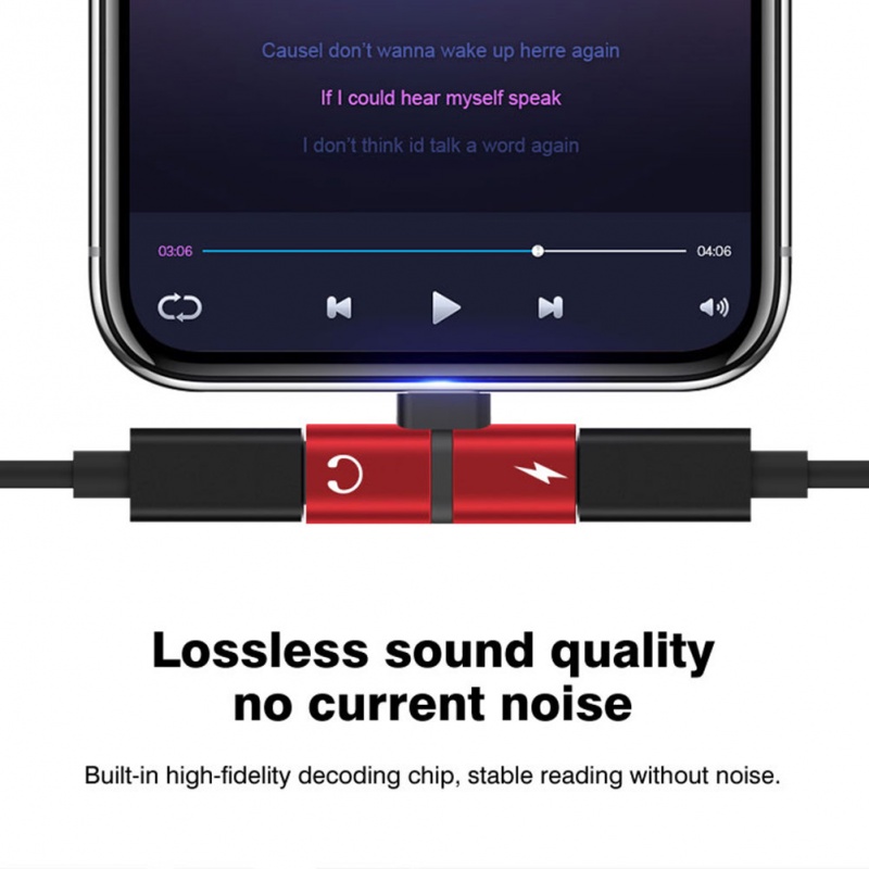 Lighting to aux 3.5mm adapter jack tai nghe lighting to dual lighting adaptet for iphone 8 14 plus x xs 11 12 13 mini pro max