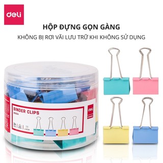 Kẹp bướm Deli - 24 chiếc/hộp - E8552A