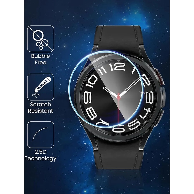 Bảo vệ màn hình bằng kính cường lực 2.5d cho samsung galaxy watch 6 classic 43mm 47mm 40mm 44mm
