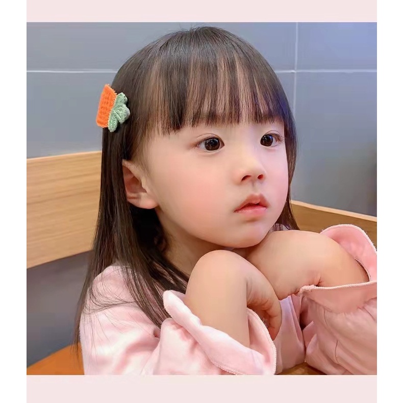 Set 8 Kẹp Tóc Hoạt Hình Dễ Thương Cho Bé Gái