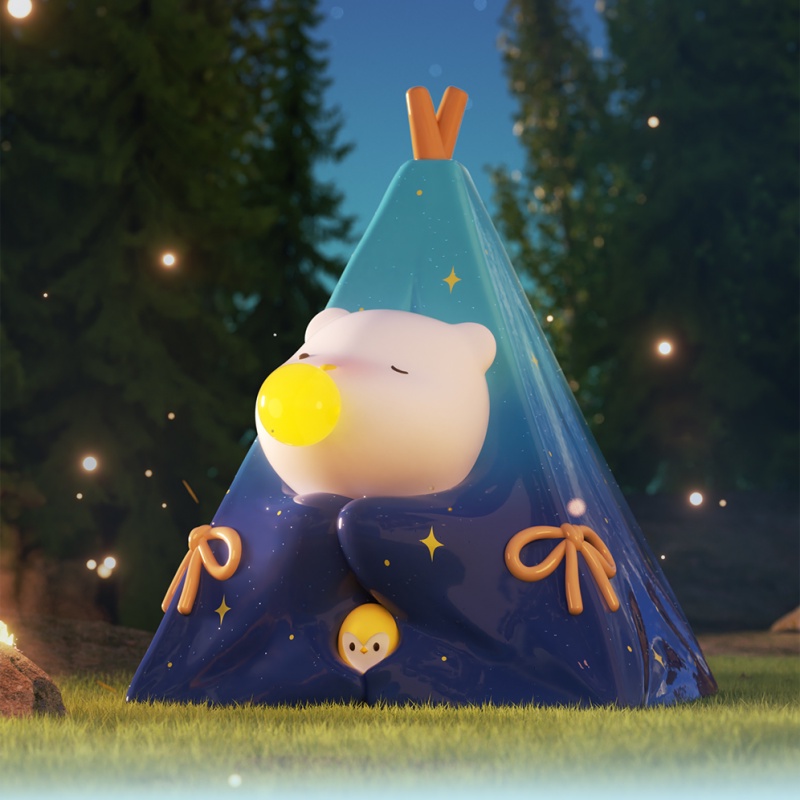 Tìm Kỳ Lân repolar Đồ Chơi Mô Hình Búp Bê kawaii Hộp Sắp Xếp Kế Hoạch Cắm Trại Bí Ẩn Chính Hãng Hộp Quà Tặng Dễ Thương