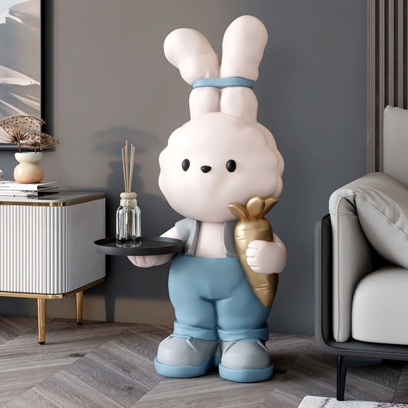 Khay Đựng Đồ Hình Thỏ Trang Trí Phòng Khách / Tủ Tivi / Sofa / Nhà Cửa Kích Thước Lớn Trang Trí Nhà Cửa
