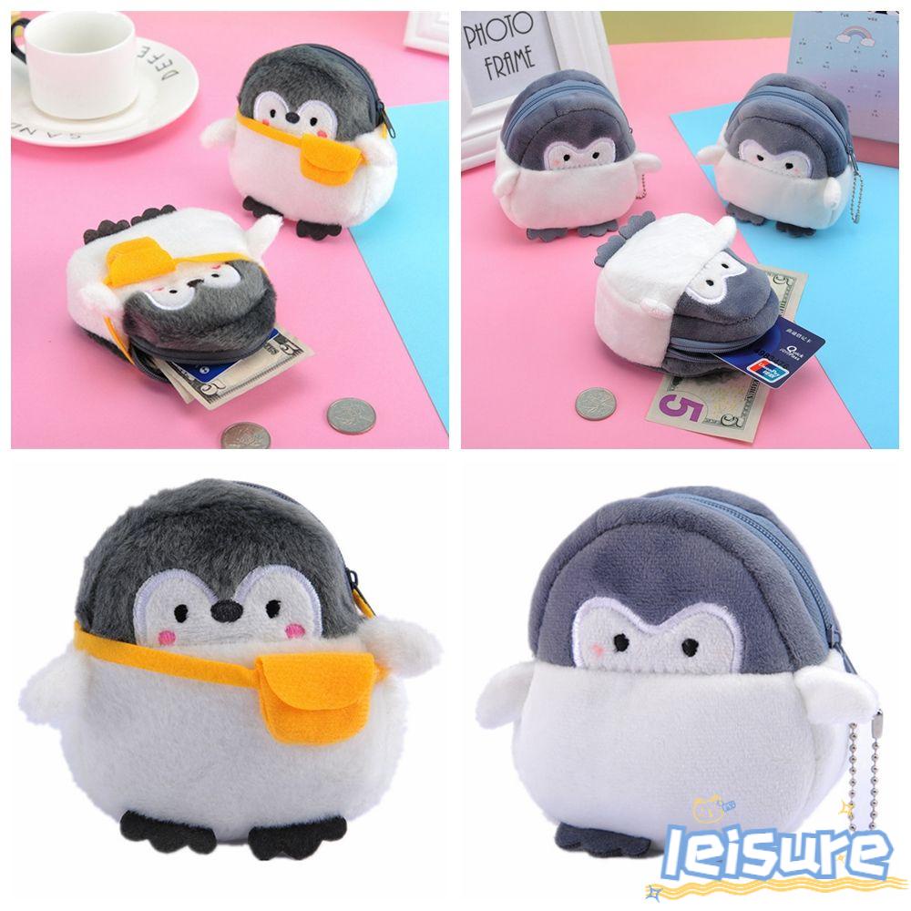 Túi Đựng Tai Nghe / Dây Cáp USB Hình Chim Cánh Cụt Hoạt Hình Mini Ốp