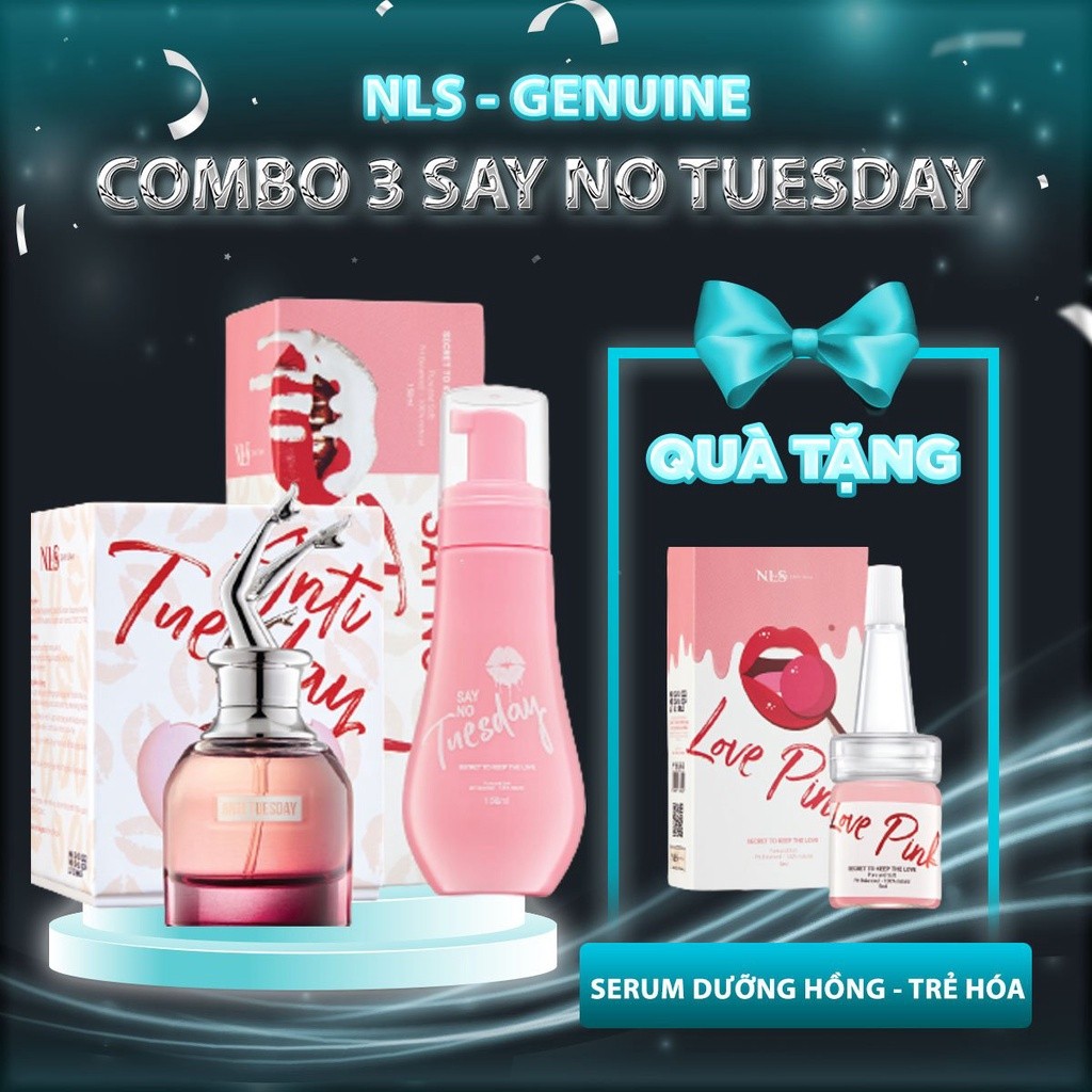 Combo Bộ 3 Sayno, ANTI TUESDAY NLS, Dung Dịch Vệ Sinh, Xịt khử mùi, Serum dưỡng