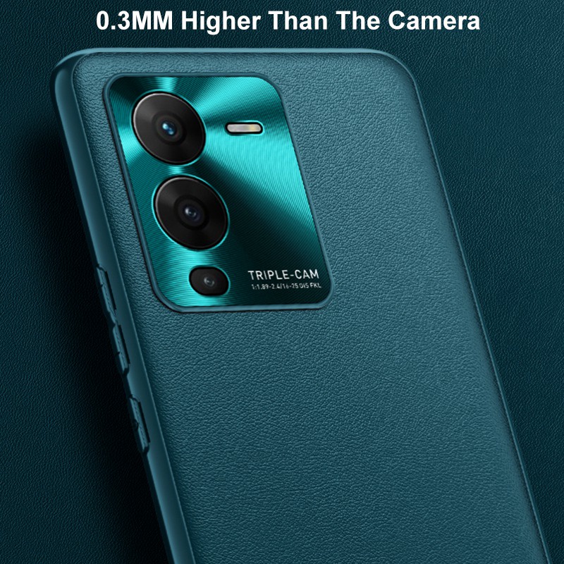 Ốp Điện Thoại Da PU Phối Silicon Nhám Sang Trọng Cho VIVO V25 Pro V 25 VIVO V25 5G VIVO V25Pro