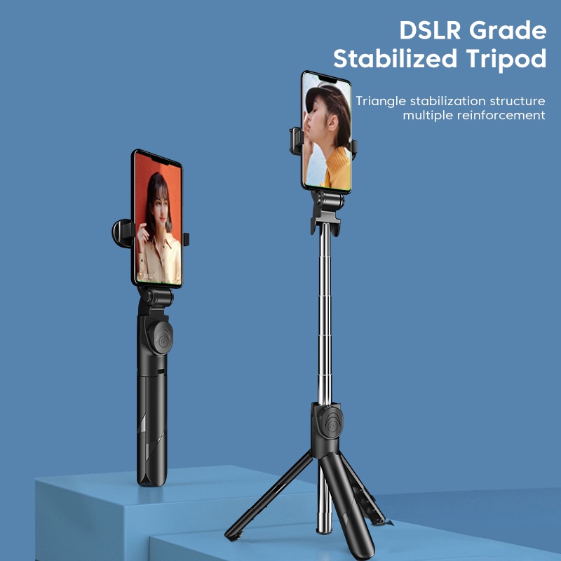 Gậy tự sướng bluetooth ELOUGH thiết kế ổn định hỗ trợ tất cả các dòng điện thoại