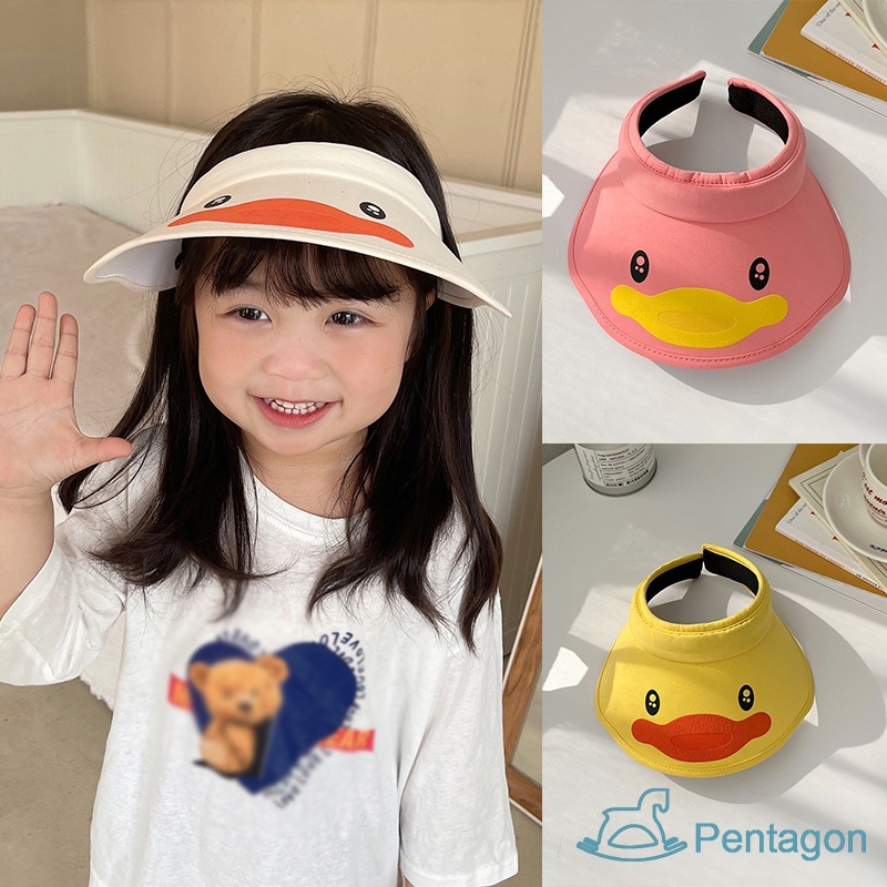 Mũ Lưỡi Trai Hở Chóp Chống Tia Uv Họa Tiết Hoạt Hình Thời Trang Mùa Hè Cho Bé